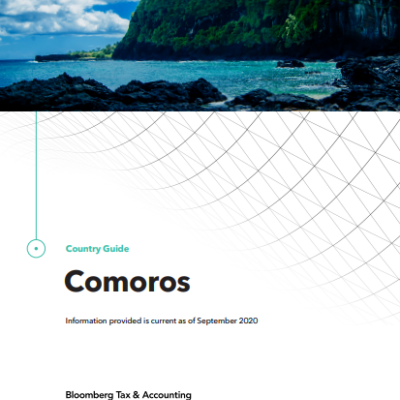 BLOOMBERG COMOROS COUNTRY GUIDE & VAT NAVIGATOR BY SRDB LAW FIRM