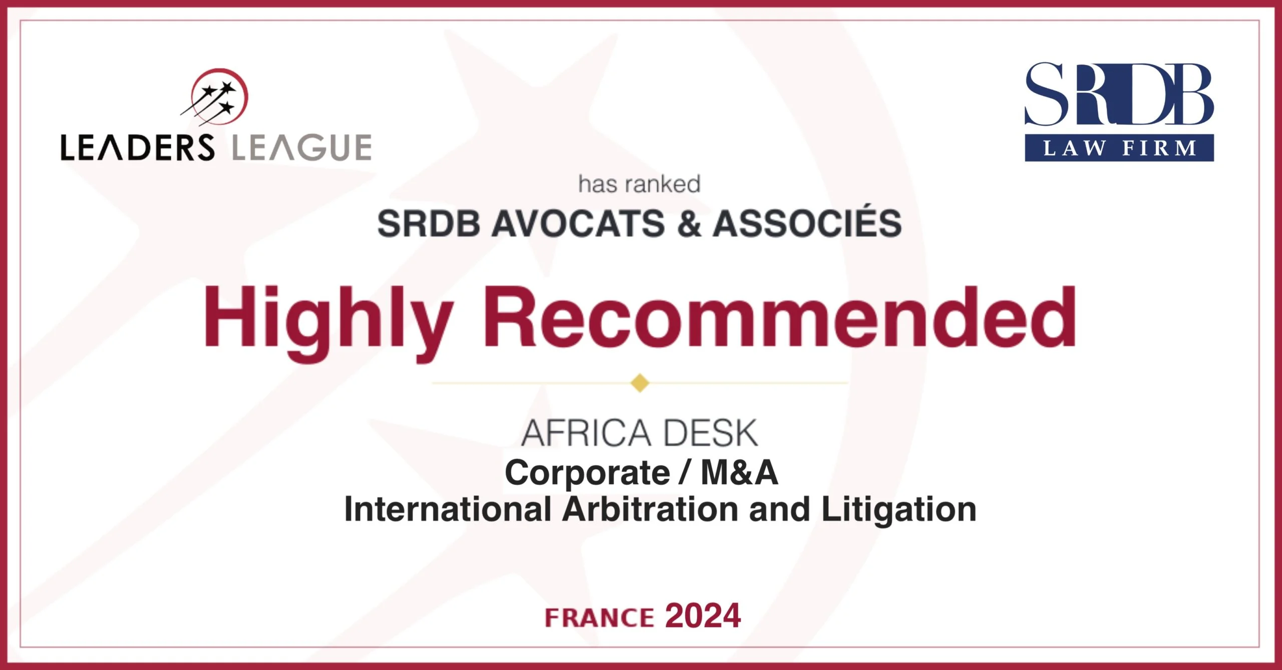 BEST LAW FIRMS ON THE AFRICAN CONTINENT IN 2024  LEADERS LEAGUE RANKINGS